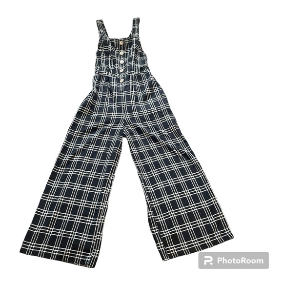 American eagle cropped checkered jumpsuit - Picture 3 of 5